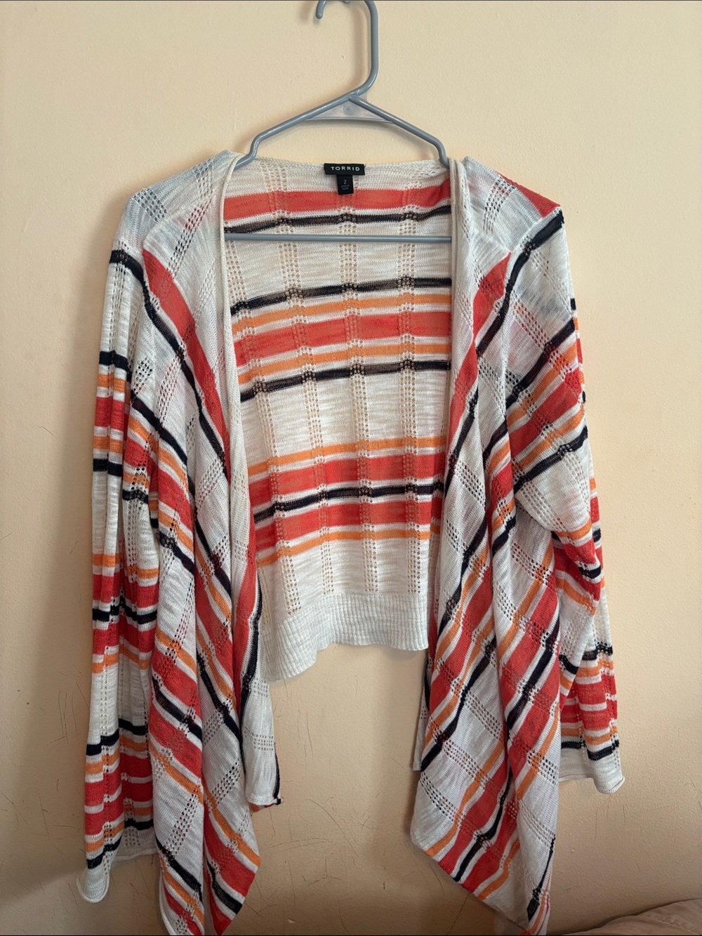 Torrid Lightweight open cardigan sweater, open weave